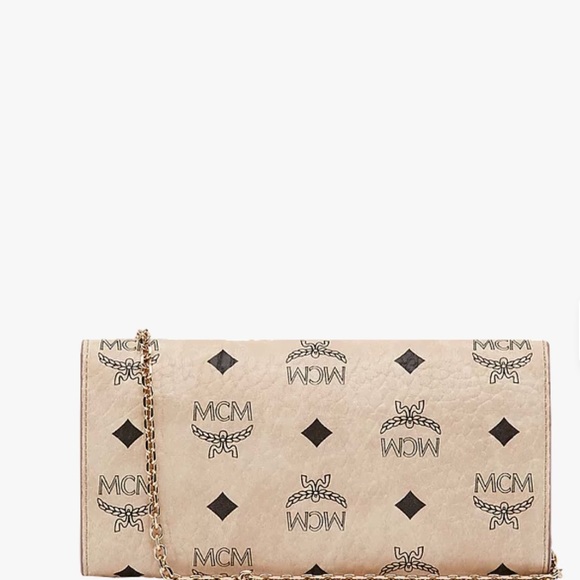 MCM Large Tracy Visetos  Crossbody Wallet - Picture 9 of 11